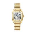 Santos De Cartier Small Model Watch - 27mm, 18K Yellow Gold, Silver Dial