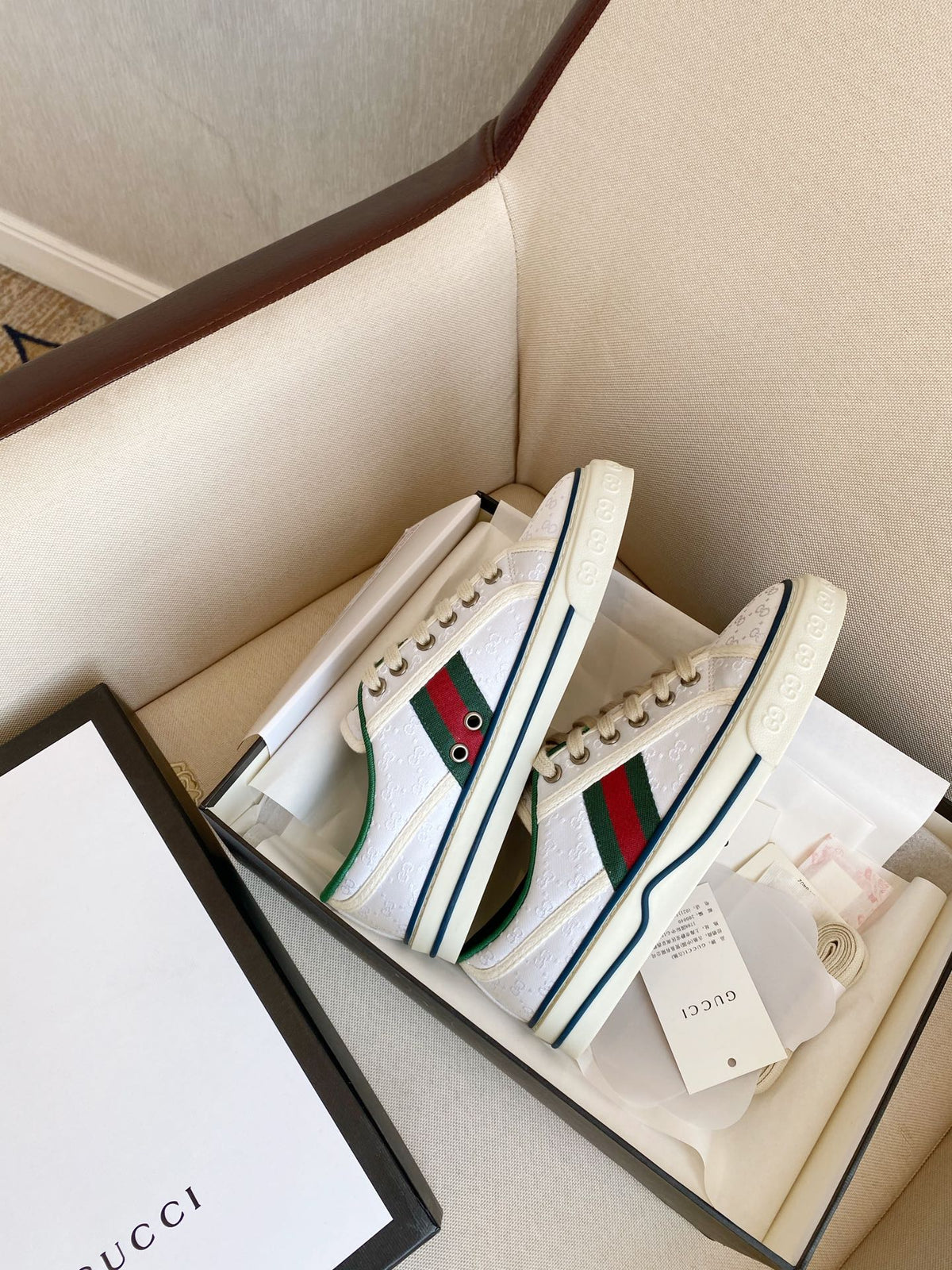 G u c c I tennis sneakers